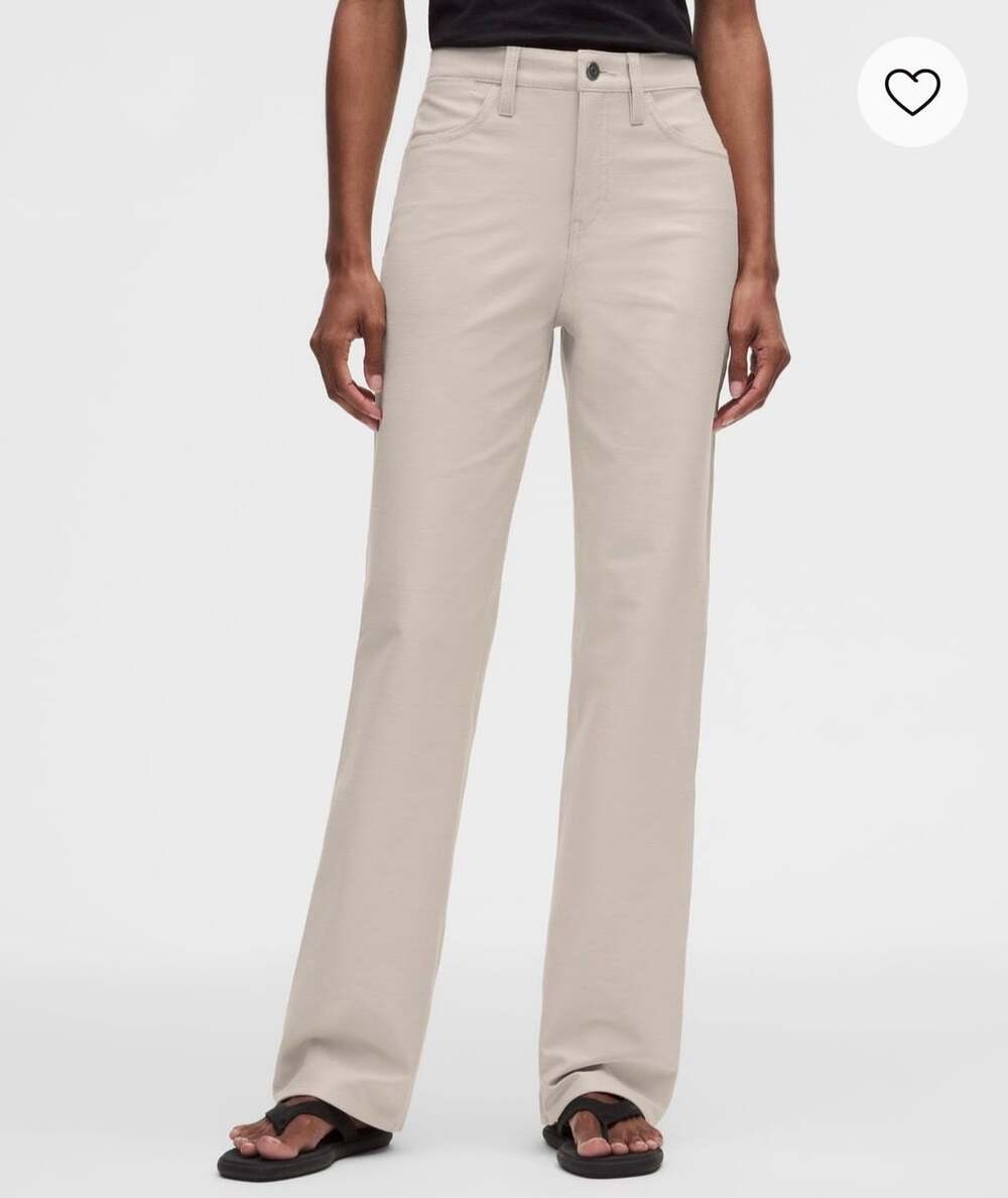 Lululemon EasyFive Mid-Rise Relaxed-Straight Pant 28W Regular Standard